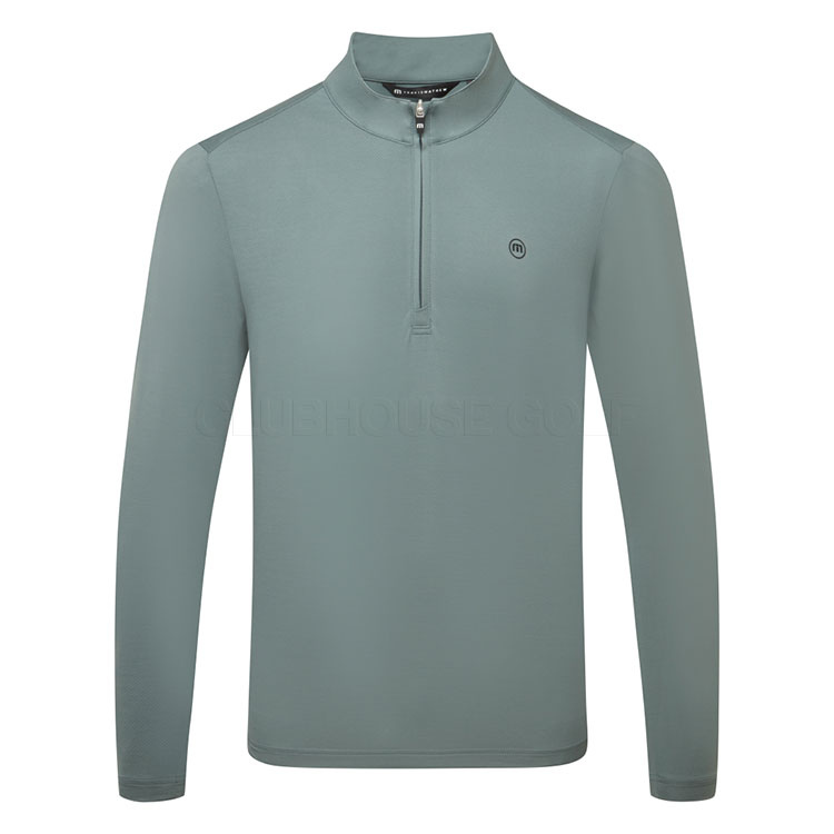 TravisMathew Heater Pro 1/4 Zip Golf Sweater Balsam Green A42352-3BAG