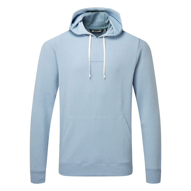 TravisMathew Coastal Cloud Golf Hoodie Ash Blue 1MZ243-4ASB