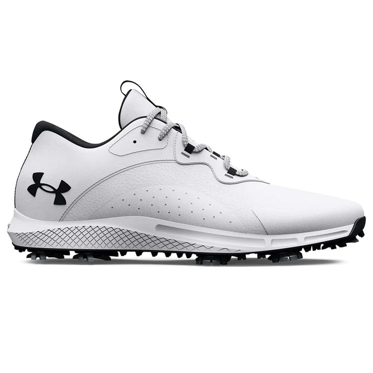 Under Armour Charged Draw 2 Golf Shoes White/White/Black 3026401-100