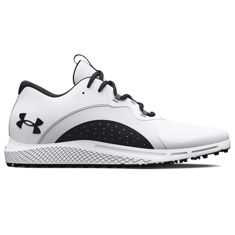 Under Armour Charged Draw 2 SL Golf Shoes White/Black/Black 3026399-100