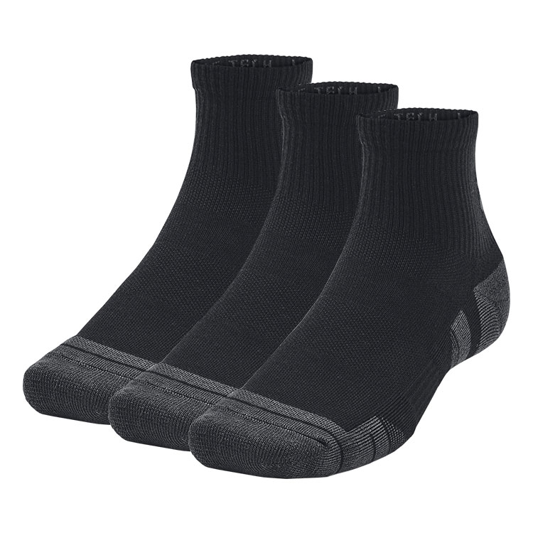 Under Armour Performance Tech Quarter Golf Socks (3 Pack) White/Jet ...