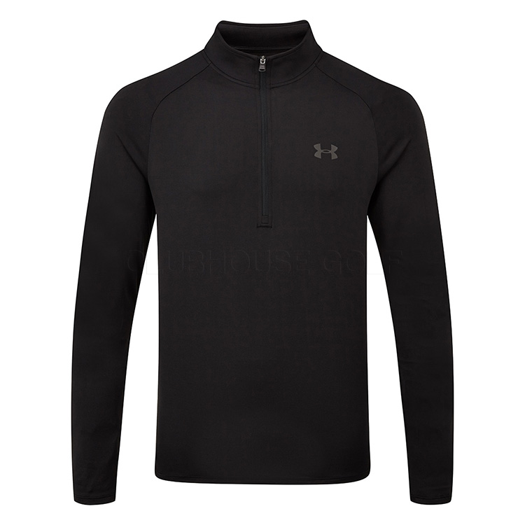 Under Armour Tech 2.0 1/2 Zip Golf Sweater Black/Charcoal 1328495-001
