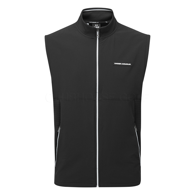 Under Armour Storm Daytona Full Zip Golf Vest Black/White 1379724-001