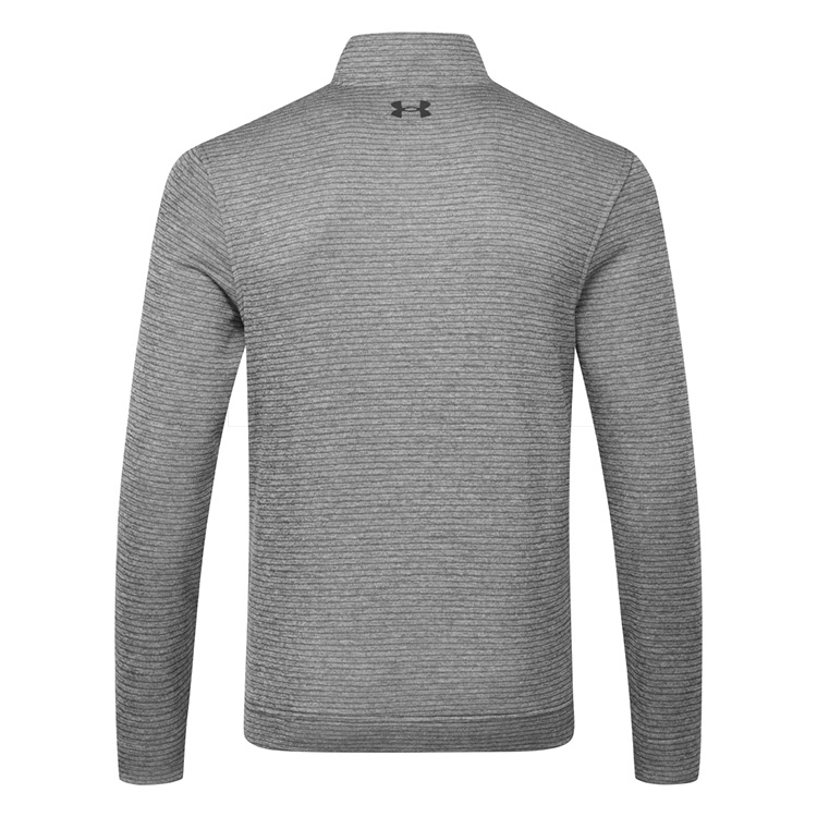 Under Armour Storm-Fleece 1/4 Zip Golf Sweater Pitch Grey/Black ...