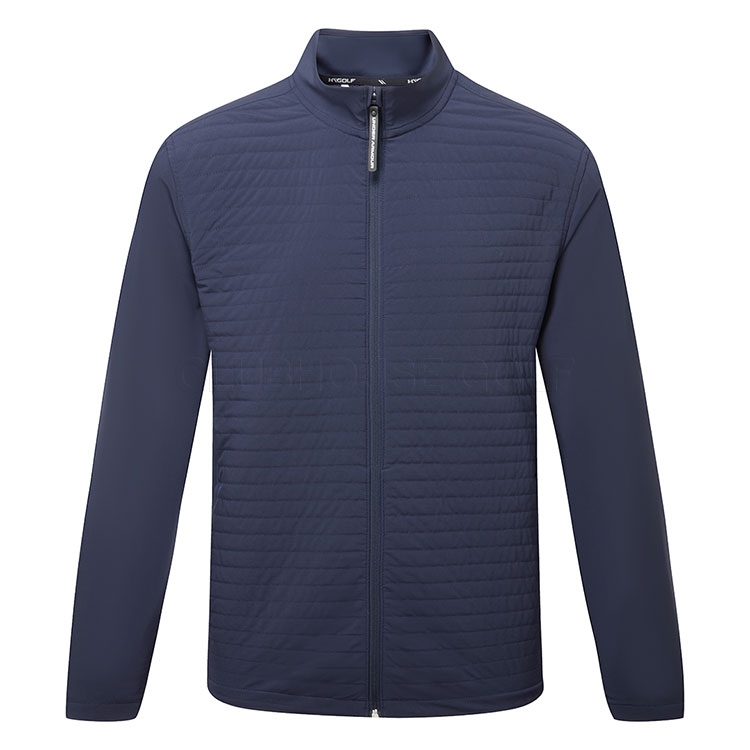 Under Armour Drive Pro Storm Insulated Golf Wind Jacket Midnight Navy Metallic Silver Clubhouse Golf