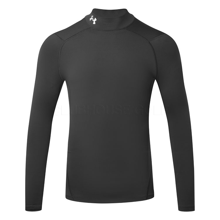 Under Armour Comp Mock Golf Base Layer Black/White 1366072-001