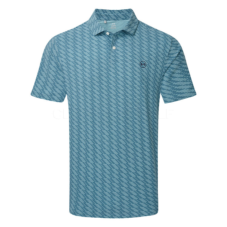 Under Armour Drive Chill Printed Golf Polo Shirt Boundless Blue/Blue Haze/Midnight Navy 6009724-466