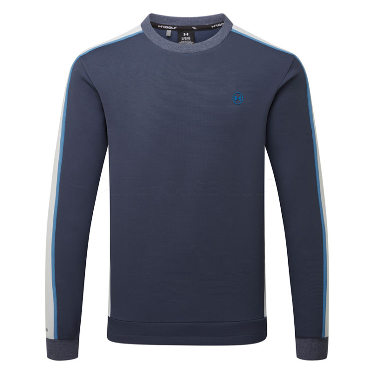 Under Armour Drive Crewneck Golf Sweater Downpour Grey/Midnight Navy 6013938-044