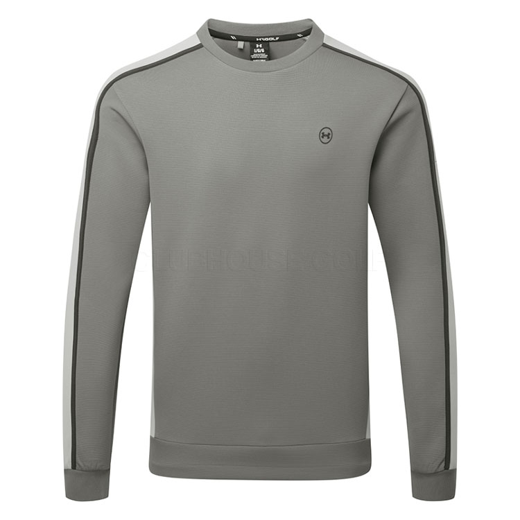 Under Armour Drive Crewneck Golf Sweater Clay Green/Titanium/Anthracite 6013938-709