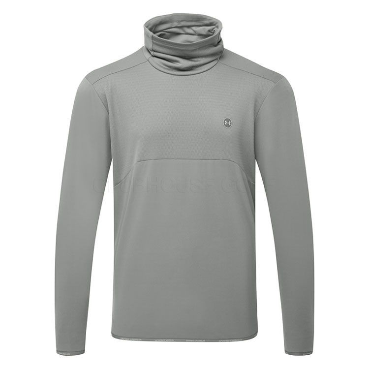 Under Armour Drive Funnel Neck Golf Sweater Clay Green/Titanium 6013966-709