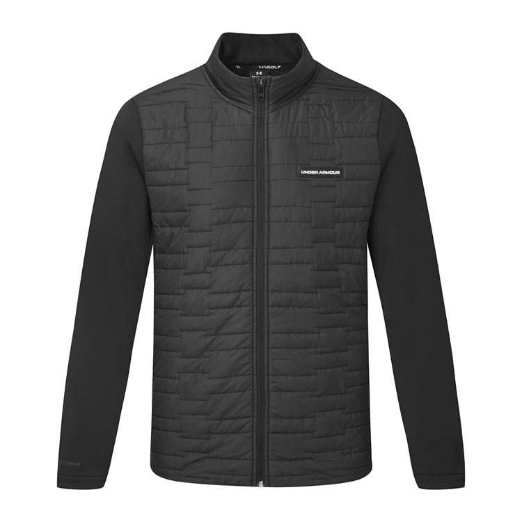 Under Armour Drive Pro Insulated Golf Wind Jacket Black/Metallic Silver 6011061-001