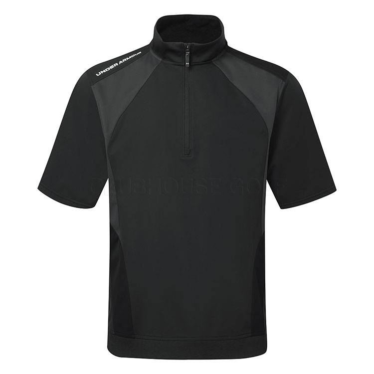 Under Armour Drive 1/2 Zip SS Golf Wind Top Black/White 6011399-001