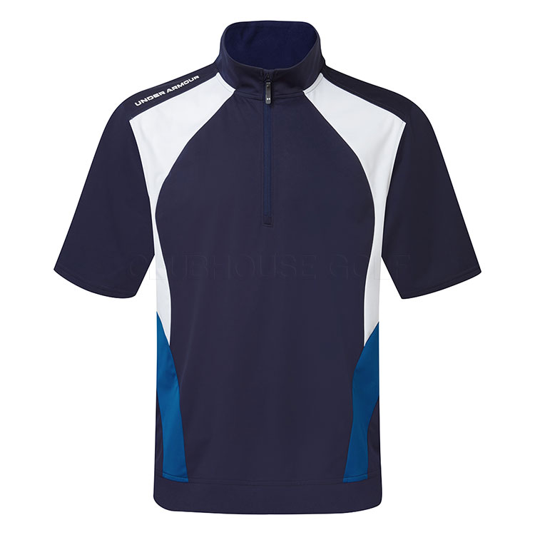 Under Armour Drive 1/2 Zip SS Golf Wind Top Midnight Navy/Varsity Blue/White 6011399-410