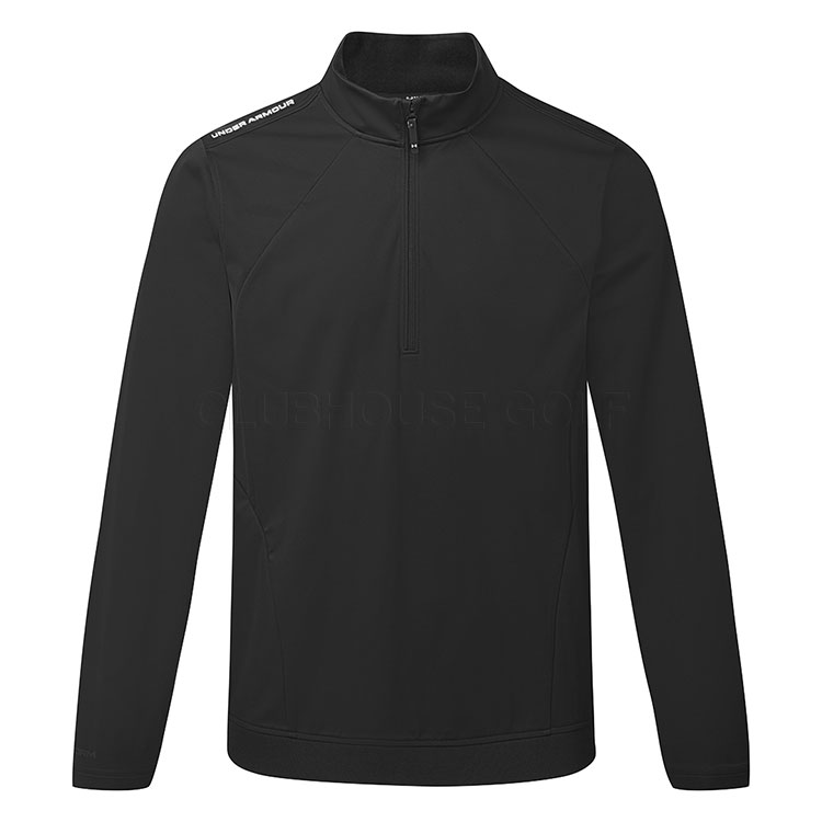 Under Armour Drive 1/2 Zip Golf Wind Top Black/White 6009749-001
