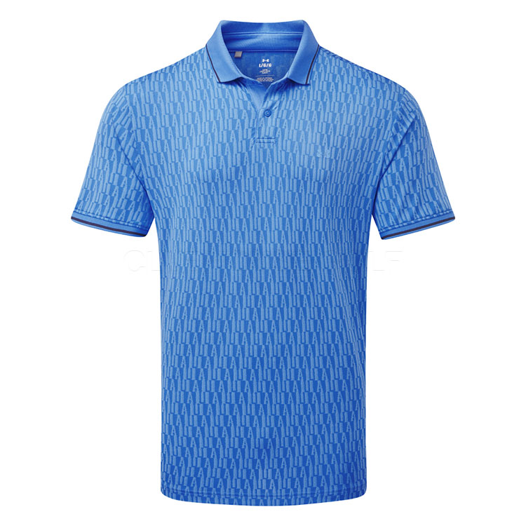 Under Armour Playoff 3.0 Jaquard Golf Polo Shirt Blue Atlnatis/Midnight Navy/Viral Blue 6003720-402