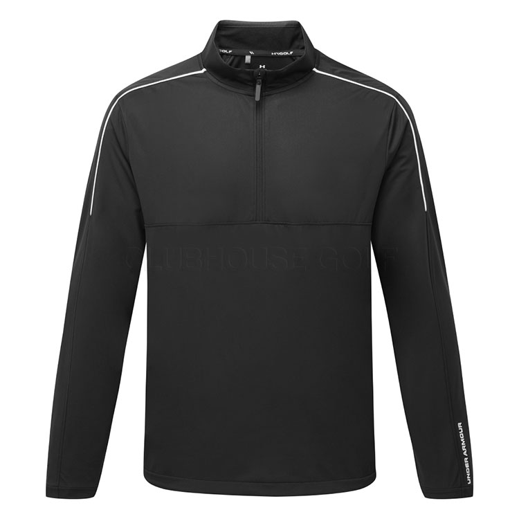 Under Armour Drive Wind Short Sleeve 1/4 Zip Golf Pullover - Black/Anthracite/White Under Armour Drive Wind Short Sleeve 1/4 Zip Golf Pullover - Black/Anthracite/White