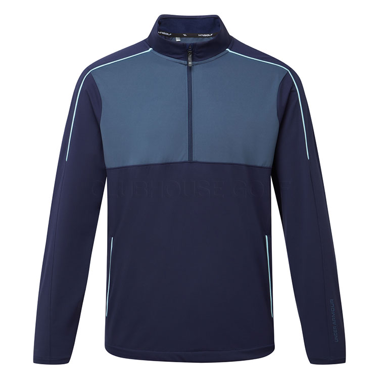 Under Armour Drive 1/2 Zip Golf Wind Top Midnight Navy/Downpour Grey 1389859-410