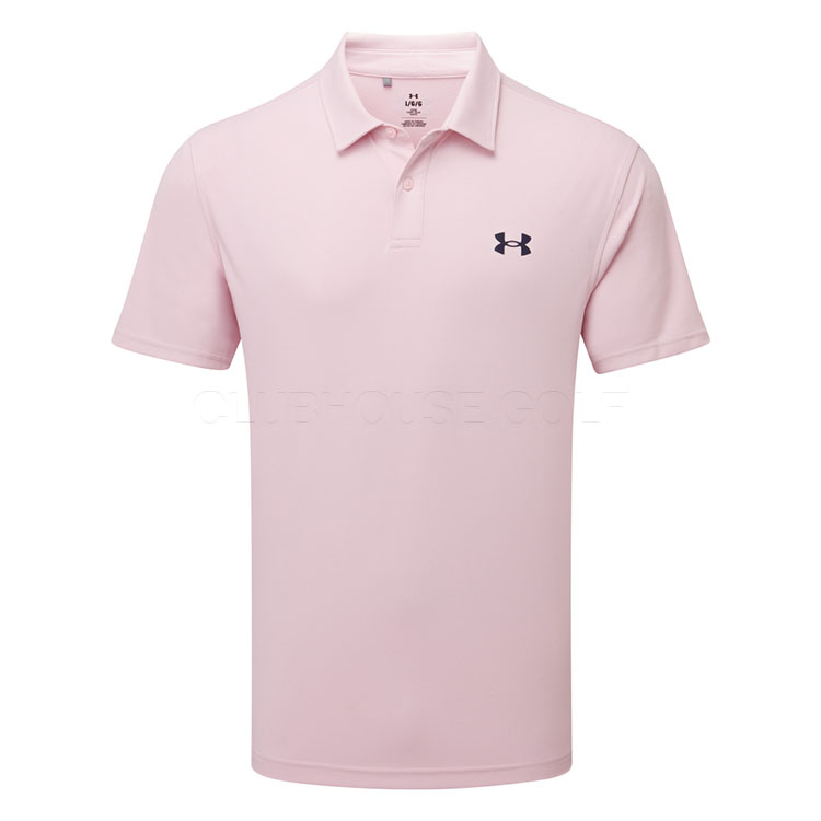 Under Armour T2G Pique Golf Polo Shirt Prime Pink/Midnight Navy 1390123-647