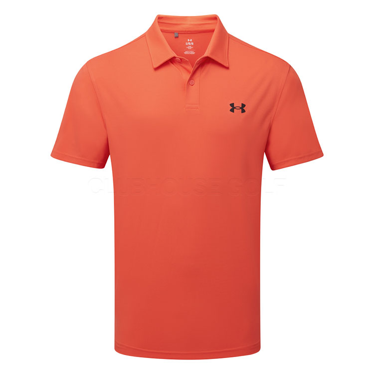Under Armour T2G Pique Golf Polo Shirt Fire/Black 1390123-847