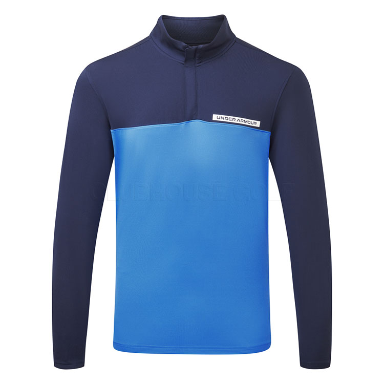 Under Armour T2G 1/4 Zip Golf Sweater Midnight Navy/Blue Atlantis/White 1389878-412
