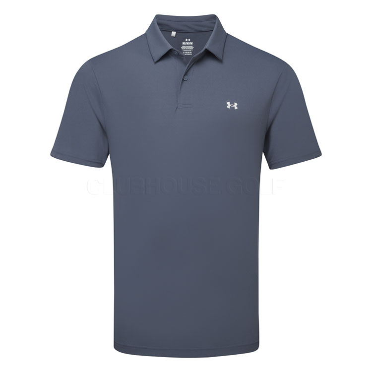 Under Armour T2G Pique Golf Polo Shirt Downpour Grey/White 6012303-044