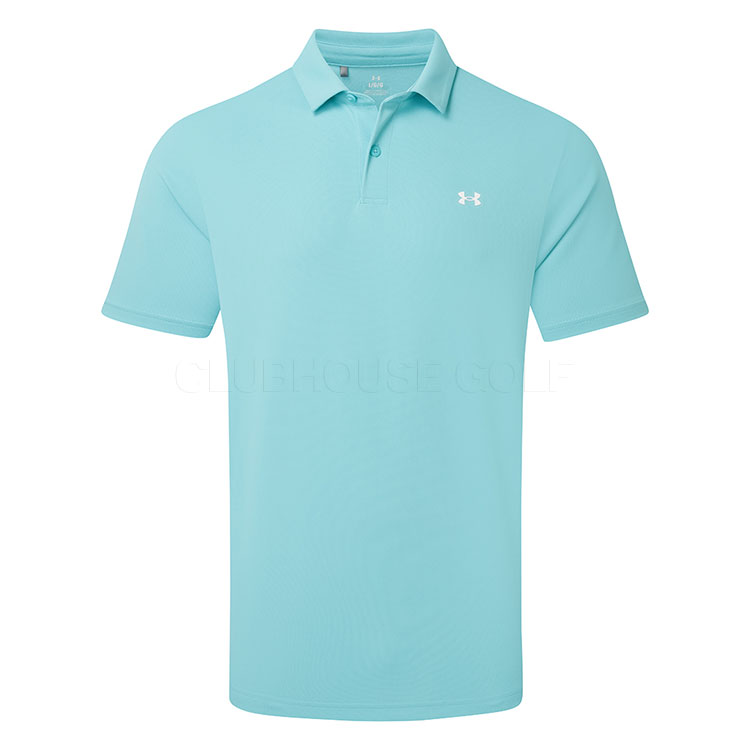 Under Armour T2G Pique Golf Polo Shirt Blue Haze/White 6012303-425