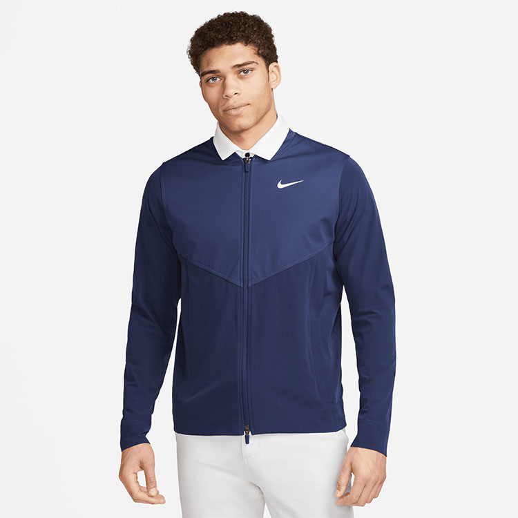 Nike Tour Essential Golf Wind Jacket Midnight Navy/White - Clubhouse Golf