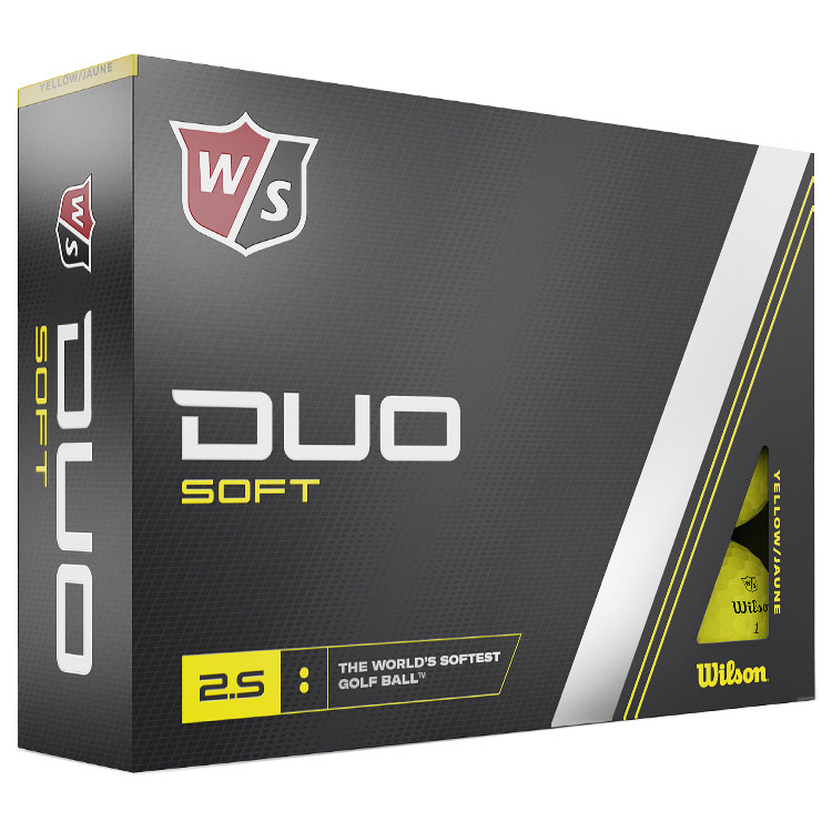 Wilson Duo Soft Personalised Text Golf Balls Yellow