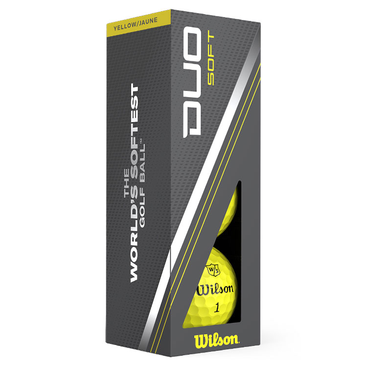 Wilson Duo Soft Double Dozen Golf Balls Yellow Clubhouse Golf