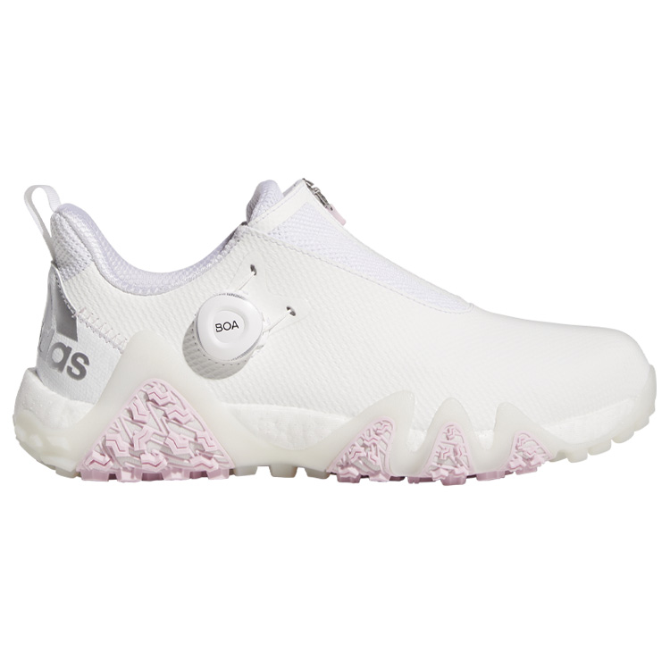 adidas Ladies CODECHAOS 22 BOA Golf Shoes White/Silver/Pink GX3944
