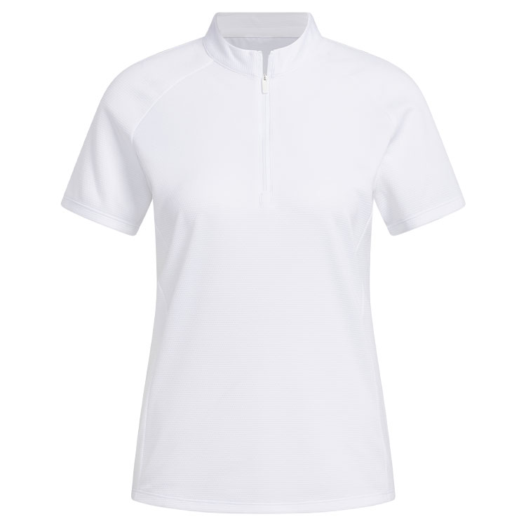 adidas Ladies Texture Golf Polo Shirt White HT1303