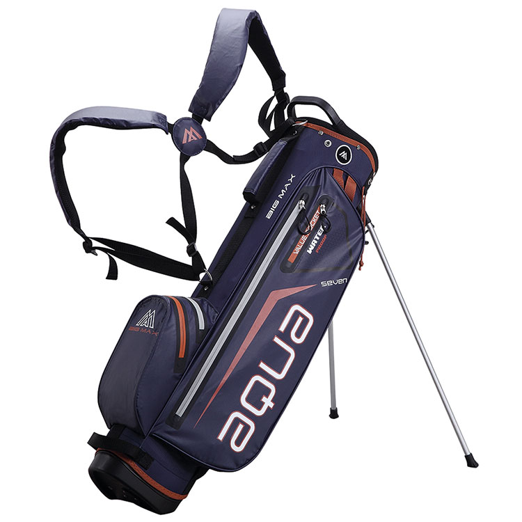 Big Max I-Dry Aqua 7 Golf Stand Bag Steel Blue/Rust 3508K-SBRU