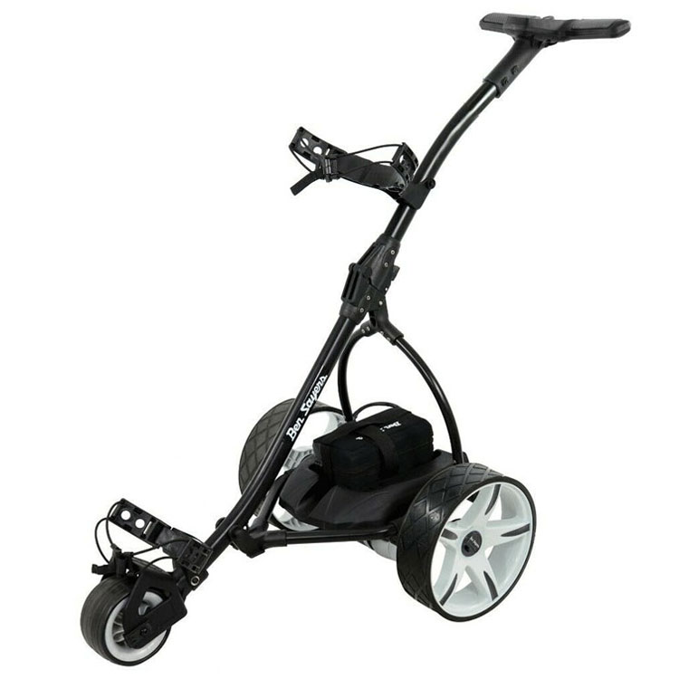 Ben Sayers Electric Golf Trolley (Black/White) 18 Hole Lithium Battery