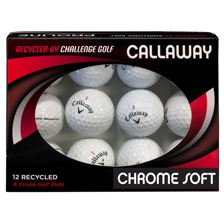 Callaway Chrome Soft Grade A Rewashed Golf Balls White