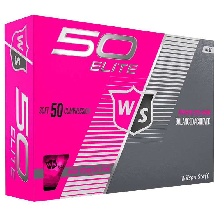 Wilson Staff Ladies Fifty Elite Golf Balls Pink