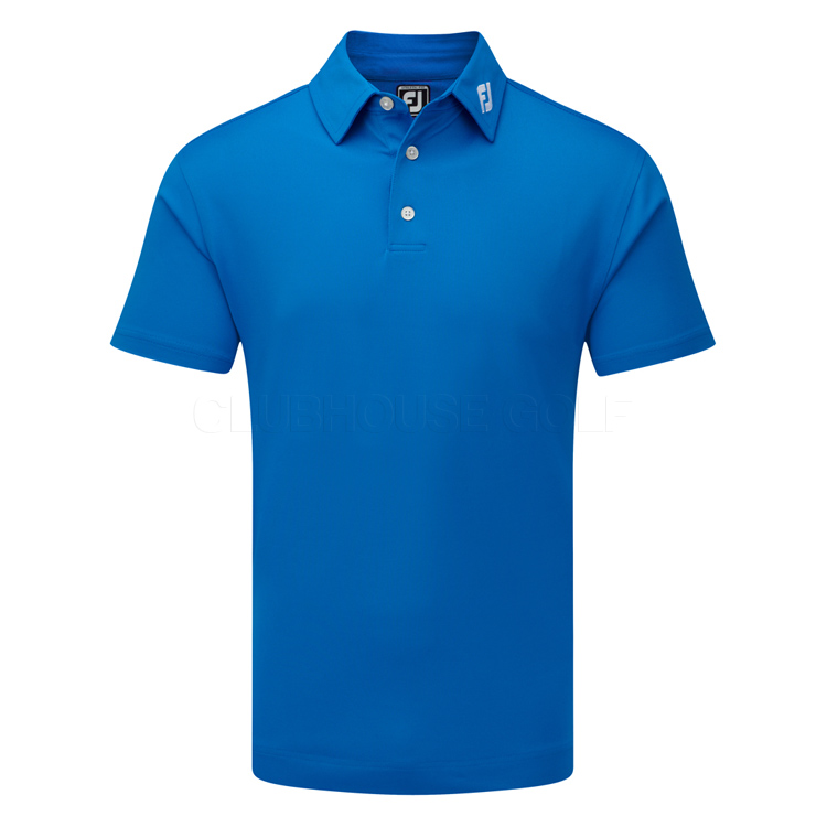 FootJoy Stretch Pique Solid Golf Polo Shirt Cobalt - Clubhouse Golf
