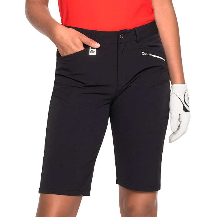 Rohnisch Ladies Comfort Stretch Bermuda Golf Shorts Black 251851-0001