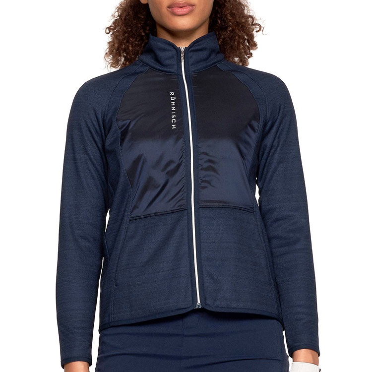 Rohnisch Ladies Ivy Thermal Full Zip Golf Jacket Navy 110388-S014
