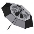 Callaway Tour Authentic Double Canopy Golf Umbrella Black/Grey/White 5920005