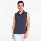 Puma Ladies Harding Sleevless Golf Polo Shirt Navy Blazer 532993-03