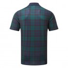 Glenmuir Crawford Golf Polo Shirt Tartan Navy MSP7578-CRA