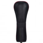 Titleist Jet Black Leather Hybrid Headcover Black/Red TA9NTLHC-HB