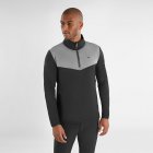Calvin Klein Traverse 1/2 Zip Golf Sweater Grey/Black C9778