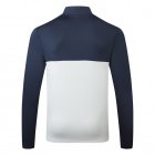 Calvin Klein Colour Block Pulse 1/2 Zip Golf Sweater Navy/Silver
