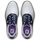 FootJoy Ladies FJ Traditions Spikeless 97926 Golf Shoes White/Navy/Purple