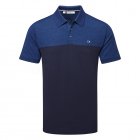 Calvin Klein Colour Block Golf Polo Shirt Cobalt Marl/Navy C9690