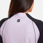 FootJoy Ladies Houndstooth Printed Midlayer Golf Sweater Navy/Purple Cloud 80206