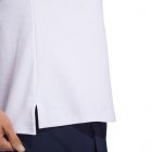 adidas Ladies Go-To Pique Sleeveless Golf Polo Shirt White HT1241