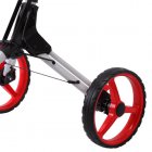 Cube Cart 3.0 3 Wheel Golf Trolley Silver/Red