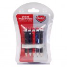 Masters Pencils With Clip & Eraser (5 Pack)